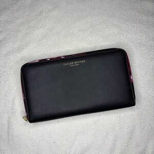 Taylor Brooke Black Zip-Around Women's Wallet